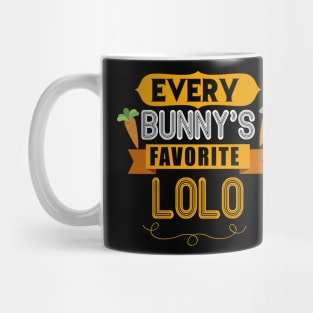 MENS EVERY BUNNYS FAVORITE LOLO SHIRT CUTE EASTER GIFT Mug